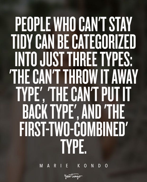 Marie Kondo Quotes KonMari The Life-Changing Magic of Tidying Up: The Japanese Art of Decluttering and Organizing 