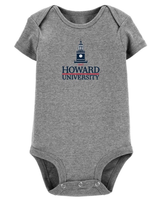 Carters HBCU collection Howard University onesie