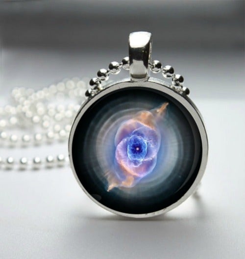Cat's Eye Nebula Pendant Necklace