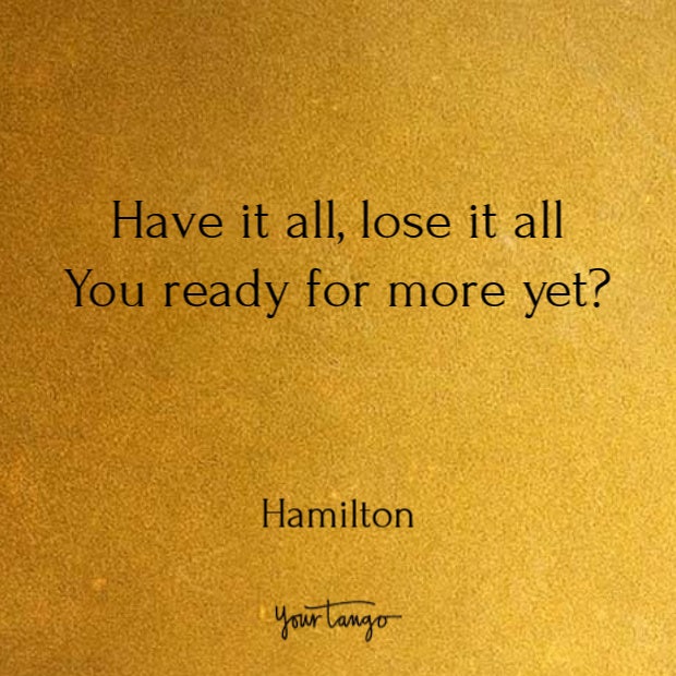 Quotes from Hamilton song lyrics
