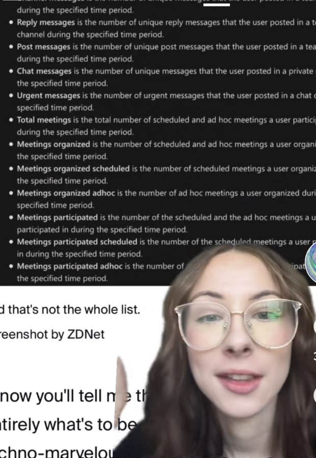 tiktoker says your boss can spy on you through microsoft teams and slack