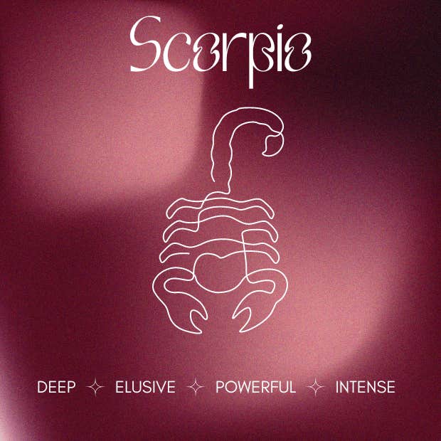 scorpio aura color burgundy