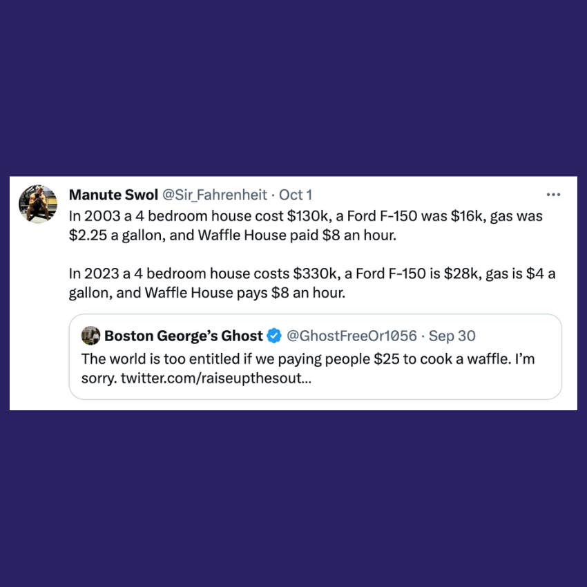 tweet about how waffle house workers deserve $25 per hour