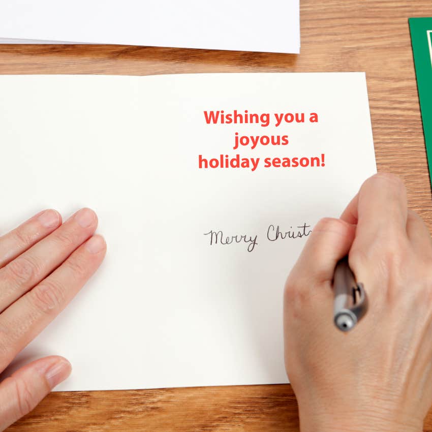 Man Makes Single Christmas Cards To Let Friends And Family Know He's Still Not Married